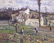 Camille Pissarro Cabbage patch near the village oil painting artist